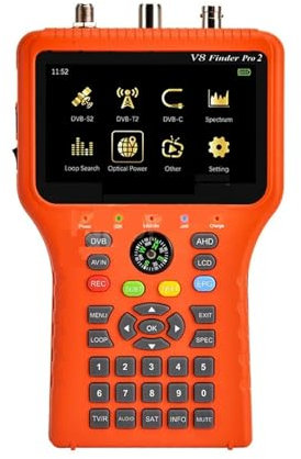 Récepteur satellite V8 Finder Pro 2 DVB-S2 DVB-T2 DVB-C 1080P HD Satellite Finder pour antennes de systèmes de réception à distance