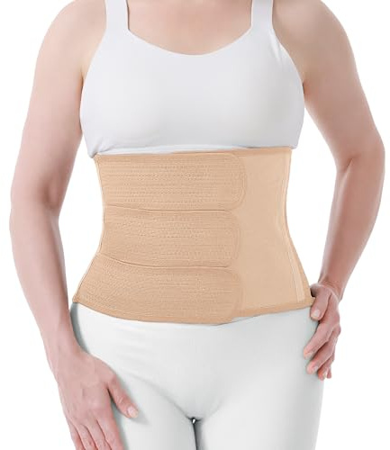 Trendyline Postpartum Belly Band for C-Section Recovery – Breathable Adjustable Abdominal Binder with Hot/Cold Pocket for Pain & Swelling Relief, Back Support Wrap for Women After Surgery