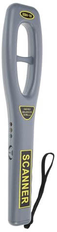 POPETPOP Handheld Metal Detector Wand High Sensitivity Security Scanner for Events Vibration Alerts and LED Light for Outdoor Use and Professional Inspections