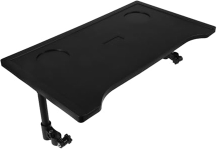 Wheelchair Tray Table - Portable Folding Table and Cup Holder Accessory for Cars and Walkers - Durable Plastic Design