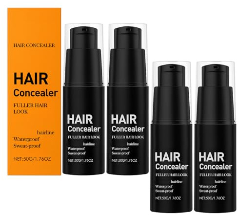 Lefron Magic Hair Concealer, Correcteur De Cheveux Lefron, Crème Comblante Pour Cheveux Waterproof Et Anti-Transpiration Pour Femmes, CCrème Comblante Pour Cheveux Pour Hommes Et Femmes, 50g (4pcs)