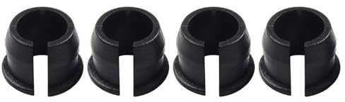 Helilyco Lot de 4 adaptateurs de valve de vélo avec manchon réducteur Presta pour plastique Noir