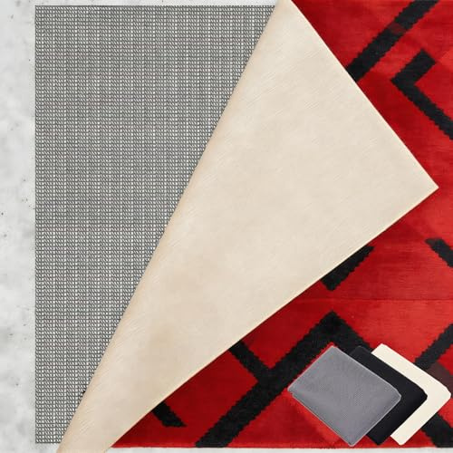 Tappetino Antiscivolo 80 x 150 cm Riutilizzabile, Inodore, Tagliabile, Lavabile e Personalizzabile Nelle Dimensioni, Sottotappeto Antiscivolo per Tappeti Perr Moquette, grigio marrone
