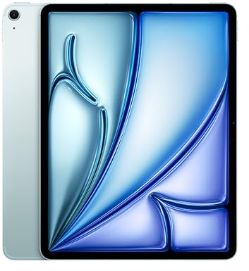 Apple 13 iPad Air (M4): Liquid Retina Display, 128 GB, 12 MP Front‑/Rückkamera, WLAN 7 mit Apple N1 + 5G Mobilfunk, Touch ID, Batterie für den ganzen Tag – Blau