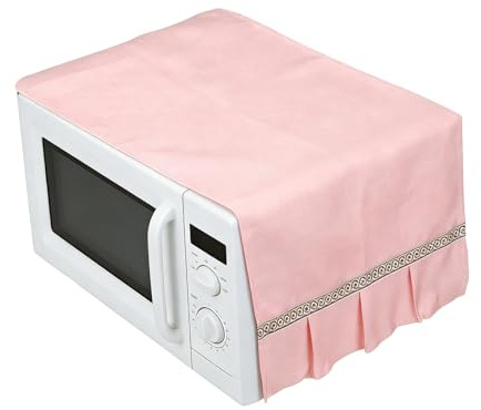 QUARKZMAN Cubierta De Tela Para Microondas Con Bolsillos Laterales 14''x 39'' - Cubierta Antipolvo Impermeable Para Microondas Protector Para Nevera/Horno/Lavadora/Secadora, Borde
