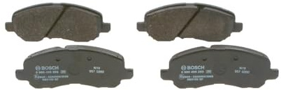 Bosch BP1553 - Brake Pads Car Front Axle - Bosch Quality - Reduced Noise and Dust - ECE-R90 Certified - Copper-Free - 1 Set of 4 Pads