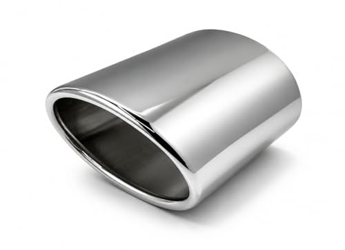 Auspuffblende Endrohr Edelstahl oval 120x80mm passend für ovale Auspuffrohre