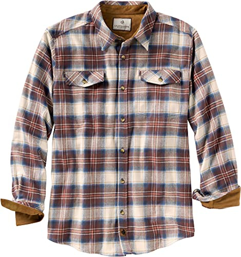 Legendary Whitetails Men's Legendary Flannel Shirt, Old Firestone Plaid, Large