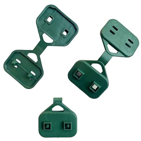 RETELANDIA - Pinza per Fissaggio Telo ombreggiante, Clips Verdi con aggancio clic clac per reti oscuranti - 250 Pezzi