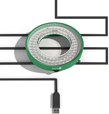 2UUL USB Adjustable Snap-On Microscope LED Ring Light