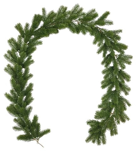 Odot Décoration de Noël Branche Cèdre, 190cm Guirlande Sapin Artificiel Guirlande de Noel Deco (Pas De Décorations), Intérieur et Extérieur Decorative pour Porte Mur Fenêtre Escalier Cheminée (B)