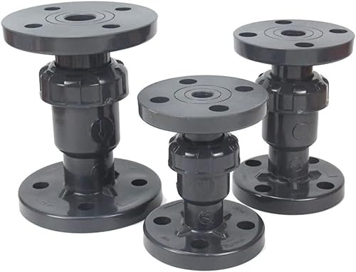 Schlauchanschluss, Schlauchverbinder, 1 Stück 20–110 mm UPVC-Flansch-Rückschlagventil, DN15–DN100 Einwegventil, Halbkugel-Rückschlagventil aus Kunststoff (Größe: Innen 20 mm (DN15)) (Größe: Innen 40 m