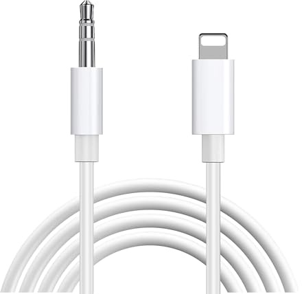 LBSC Aux Cable for iPhone, phone aux cable for car, 3.5mm aux cable for Car Stereo/Headphones/Speaker，Compatible with iPhone 14/14 Pro/14Pro Max/13/13 Pro/12/12 Pro/11 Pro/11/Xs/XR/X/8/7