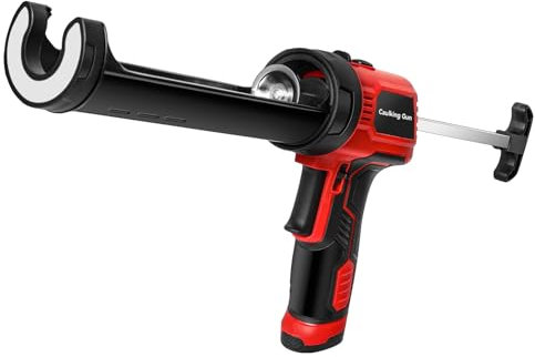 Carziyer Pistolet à Cartouche Electrique Sans Fil 18V, Pistolet à Silicone éLectrique 300 ML, Pistolet à Colle éLectrique, Outil De Colle De Couture Portable, Pour Portes Et FenêTres, Verre