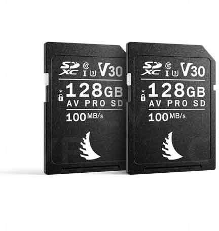 Angelbird AV Pro - Tarjeta SD MK2 de 128 GB UHS-I V30 U3 Clase 10 para Canon, Paquete de 2