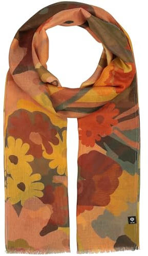 FRAAS Stola mit floralem Aquarell-Design - 50 x 180 cm - leichter Schal mit Blumen-Muster - Sustainability Edition Gelb
