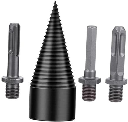 HOMSFOU 4stücke Spaltholzbohrer Kegelbohrer Set Für Brennholzspalter Bohrer Aus Verschleißfestem Material Holzbearbeitungswerkzeug Holzbearbeitungsbohrer
