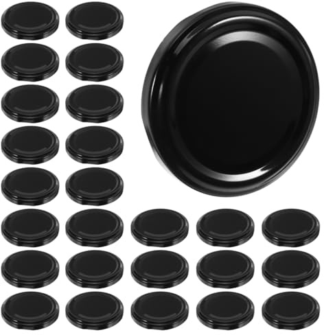 Alipis 50pcs Couvercle Pot Yaourt 66mm - Capsule Twist Off pour Bocal Le Parfait et Pot Mason - Couvercles Métal de Remplacement Hermétiques pour Confiture Conservation Alimentaire et Conserves Maiso