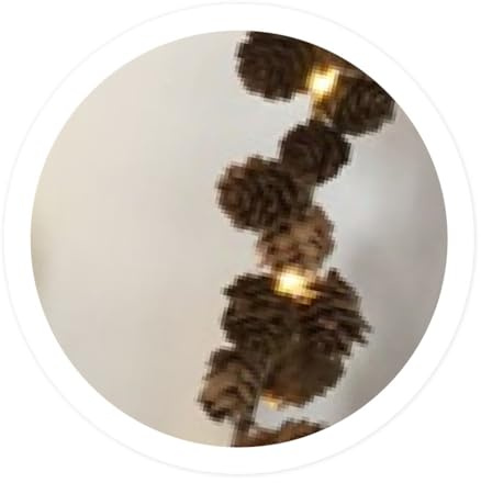 WatioWave 1 m LED-Ananas-Lichterkette mit Batterie