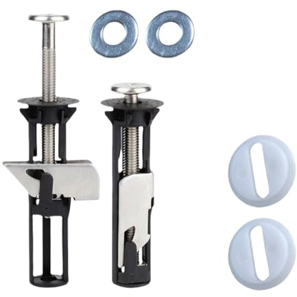 Lot de 2 fixations pour siège de toilette, boulons robustes – Libération rapide, kit de remplacement de siège