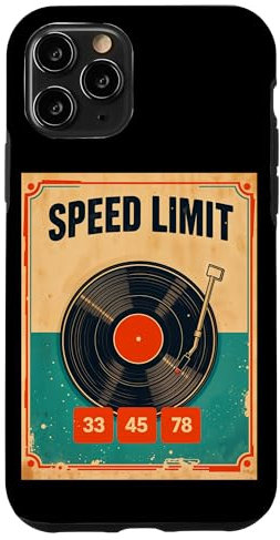 Tourne-disque vinyle rétro pour DJ 33 45 78 tr/min Coque pour iPhone 11 Pro