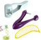 3-Piece Set Grape Cutter, Cherry Stoner and Fruit Slicer for Kitchen, Cherry Pitter Tool with Stainless Steel Blades, Olive Pitter and Strawberry Cutter for Salads, Baking, and Party Prep