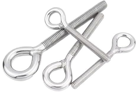 Tornillo Con Argolla Acero inoxidable 304 M4 M5 M6 M8 M10 M12 M14 M16 M18 M20 M22 M24 Perno de ojo Perno de ojo Pernos de ojo de elevación Tornillos de ojo Perno de ojo de mano izquierda Tornillo Con