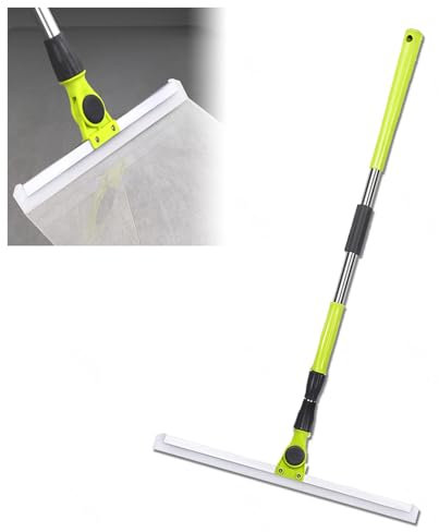 Escoba Mágica, con Mango De 130 Cm De Largo Aragan para Suelos, Escoba De Goma para Suelos para Piso De Concreto,Azulejo De Baño,Small:35×130cm