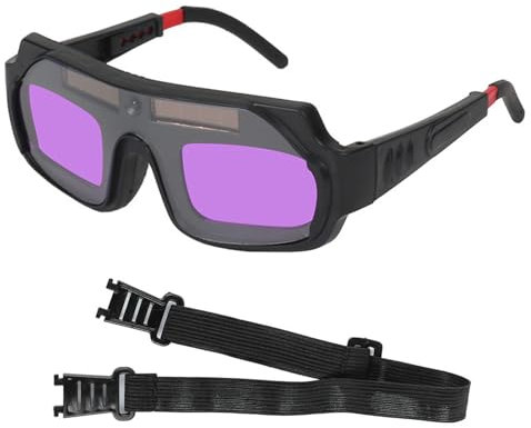 KACCDE Gafas protectoras solares automáticas para soldadura oscura, gafas de soldadura con oscurecimiento automático, gafas de soldador