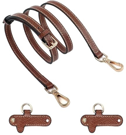 Longchamp Schultergurt, Schultergurt für Taschen mit 2 Adaptern, Longchamp Schulterriemen für Mini und Handtaschen, Einstellbar und Vielseitig für Alltag, Einkaufen und Reisen