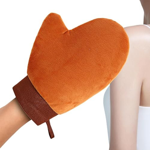 Frfik Tanning Glove,Self-Tanner Mitten - Portable Tanning Applicator Massage Mitt for for Men Women Hands Legs Body Face Sensitive Skin Travel Shower