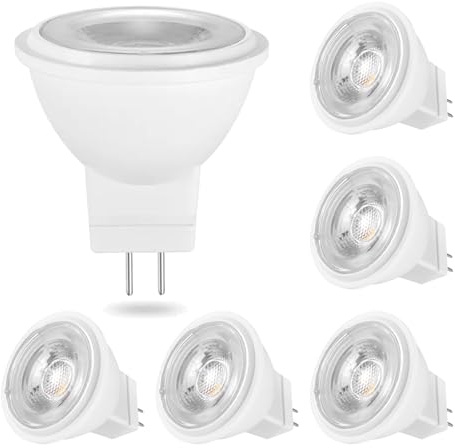 BVCL GU4 MR11 LED Lampen 3W 360lm ersetzt 20W 40W Halogen Nicht Dimmbar 20.000h Lebensdauer 6er Pack(Warm White 3000K)