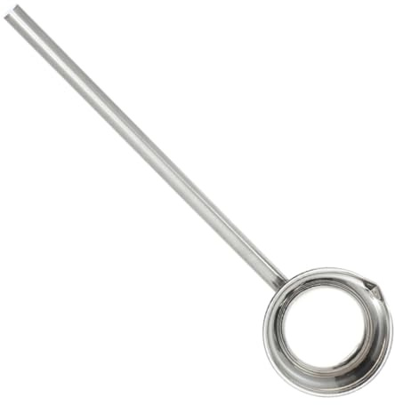 GARVALON Stainless Steel Kitchen Ladle with Long Handle and Pouring Rim Multi-Purpose Water Scoop for Soup Sauces and Garden Use Lightweight Dip Spoon for Home and Restaurant Dishwasher