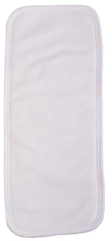 Mother-ease Sandy's Staydry Cotton Boosters, Cloth Nappy Boosters with Stay-Dry Layer, 2 Sizes, Baby Diaper Inserts (Large)