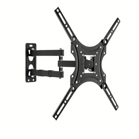 Brazo Articulado de Movimiento Completo, Soporte de Montaje en Pared para Monitores/Televisores Planos y Curvos 10-32, Extensión, Inclinación, Rotación, Giro(VESA400x400mm)