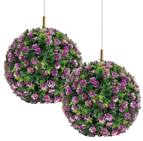 Générique Palline di bosso artificiali, palle decorative finto bosso, decorazioni sospese per interni esterni, giardino, cortile patio balcone terrazze
