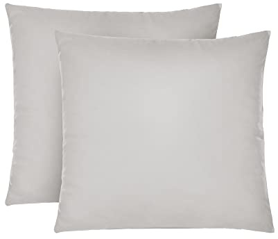 biberna Kissenbezug 80x80 cm, 2er Set grau | Jersey Baumwolle | Reißverschluss | weich & bügelleicht | Oeko-TEX Standard 100 | Doppelpack | Modell 0077144