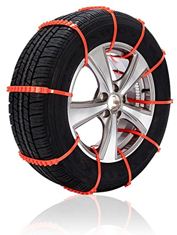 OFKPO 10pcs Universal Cadena de Nieve Antideslizante para Coche, Camión o SUV, Cncho 175 – 285mm