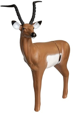 BIGSHOT Real Wild 3D Impala Archery Target - Lifelike Safari Bowhunting Practice Target, Weather-Resistant Foam, Easy Arrow Removal, Universal Scoring Rings for Compound Bow, Crossbow & Recurve Bow
