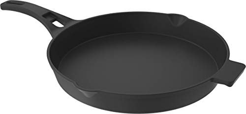 Nexgrill Gusseisen-Pfanne ø 30 cm ProTouch Grillzubehör, Grillpfanne mit Griff für Gasgrill, Bratpfanne Grill, Plancha Eisenpfanne für Backofen geeignet