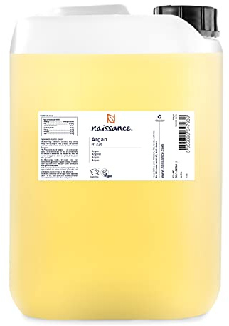 Naissance Huile d’Argan Végétale du Maroc (No. 228) 5 litres - Hydratant 100% Naturelle Pour Cheveux Secs ou Bouclés, Visage, Corps, Barbe - Pressée à Froid - Cosmétique