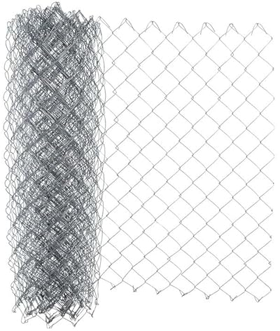 Garmix Maschendrahtzaun Viereckgeflecht Gartenzaun Maschendraht Verzinkt 60x60mm 1,8m (25m 150cm)