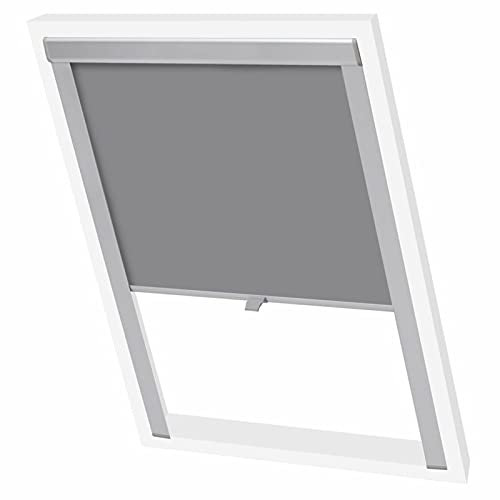 Homgoday Velux Fensterrollo - Grau, dekorativ und hitzeabweisend, für Büro und Zuhause Model131264