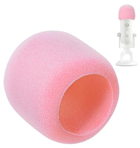 PhantAccy Pop Filter/Windscreen for Blue Yeti and Yeti Pro Microphones, Mic Cover for Filtering Plosives and Hissing Noise | Colorful Foam Microphone Cover for Blue Yeti and Yeti Pro, Lightweight Protection for Streaming, Podcasting and Voice Recordi