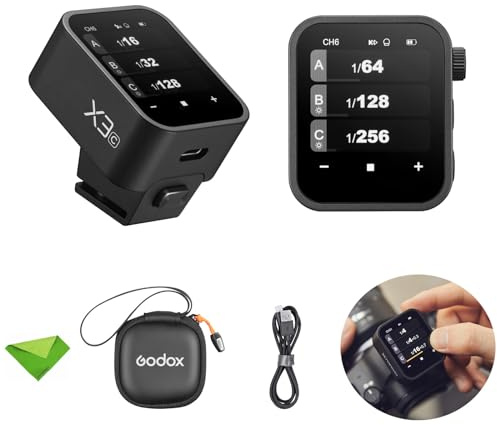 Godox X3-C Déclencheur de Flash TTL à écran Tactile pour Canon, sans Fil 2,4 GHz, synchronisation Haute Vitesse, transmetteur de Flash TTL pour appareils Photo Canon EOS (E-TTLII Auotflash)