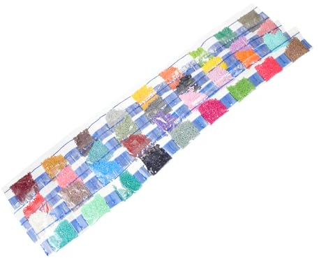 EXCEART Quadratische Diamantperlen aus Kunstharz, 36 Beutel, 2, 5 Mm