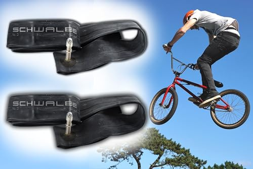 2X Fahrradschlauch, Schlauch Schwalbe 16 x 1.75-2.40 Zoll ETRTO 47/62-305 Autoventil AV 40mm, Kinderfahrrad, Roller, Laufrad, Simson SL1, Moped-Anhänger, Mofa