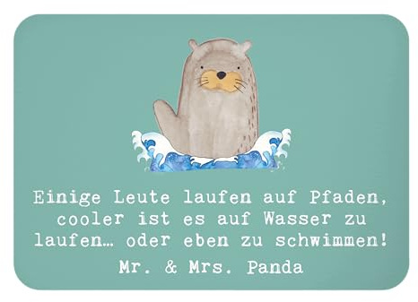 Mr. & Mrs. Panda Magnet Schwimmen Pfade - Geschenk, Brustschwimmen, Teamsport, Sportler Geschenke, Notizhalter, Training, Sport, tafelmagnet, Wasser Laufen, Sportart, küchenmagnet, Kühlschrankmagnet