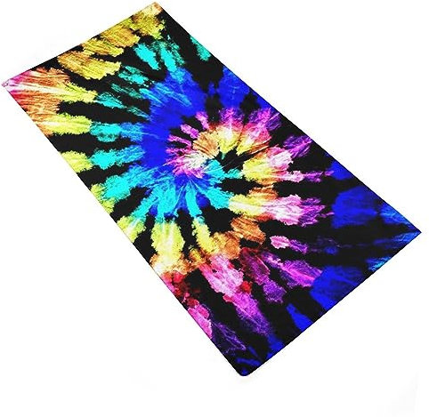 Strandtücher, Blaue Batik Strandlaken Mikrofaser Beach Towel Leichtes Duschtuch Für Damen Männer Pool 80X130Cm