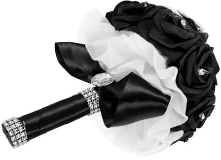 BESTOYARD Bouquet Sposa Elegante Fiori Artificiali Accessorio Matrimonio Chic Per Decorazioni Nuziali e Feste Design Delicato e Unico Per Cerimonie e Addobbi Speciali